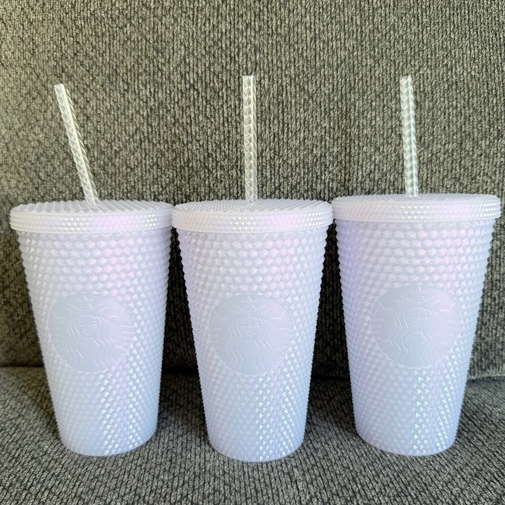 ONE - Starbucks Iridescent White Lilac Tumbler